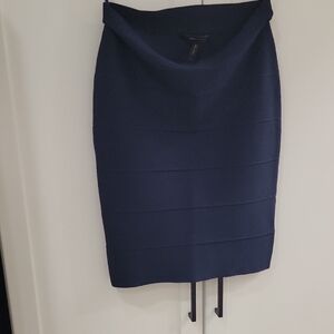BCBGMaxAzria Dark Blue Pencil Skirt